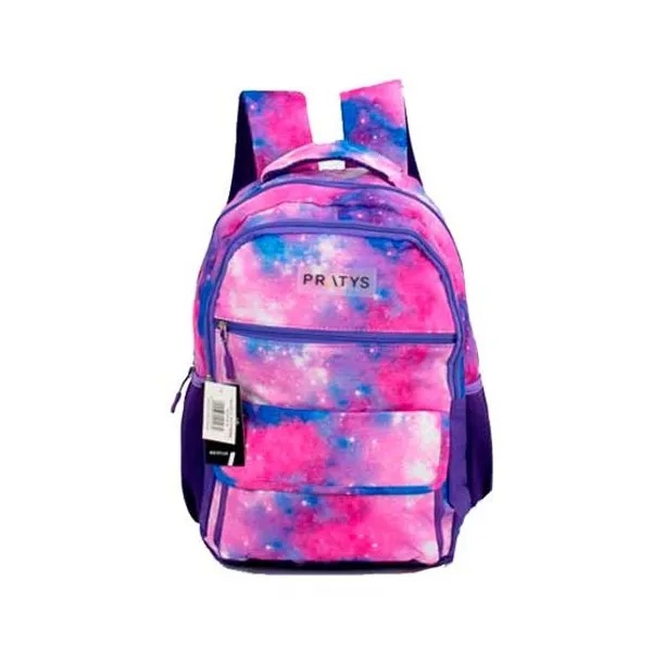 Mochila espalda 16" pratys galaxia brillitos