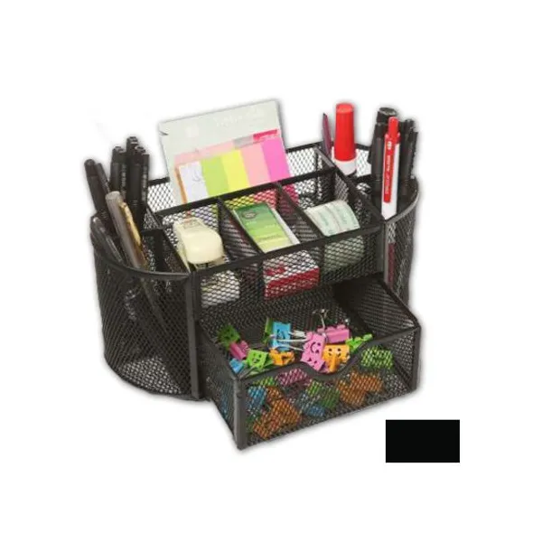 Organizador para escrit.kendra enrejado multiple con cajon negro