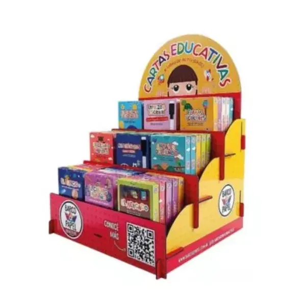 Exhibidor barco de papel de cartas educativas