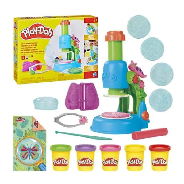 Hasbro playdoh - juego microscopio iluminador