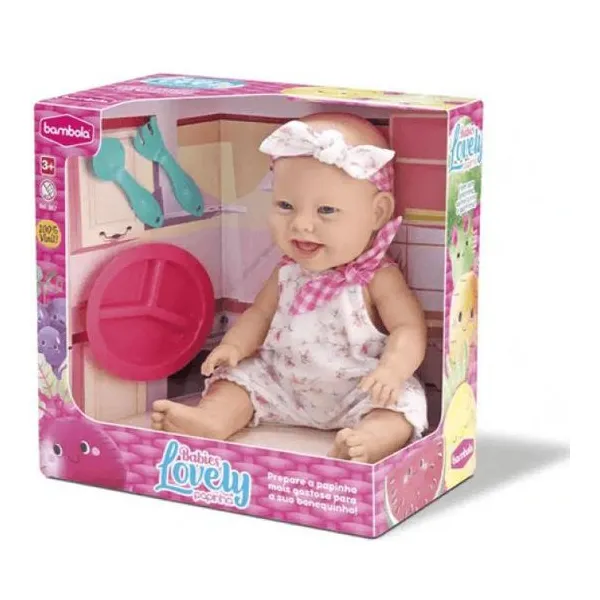 Boneca lovely babies papilla 34 cm