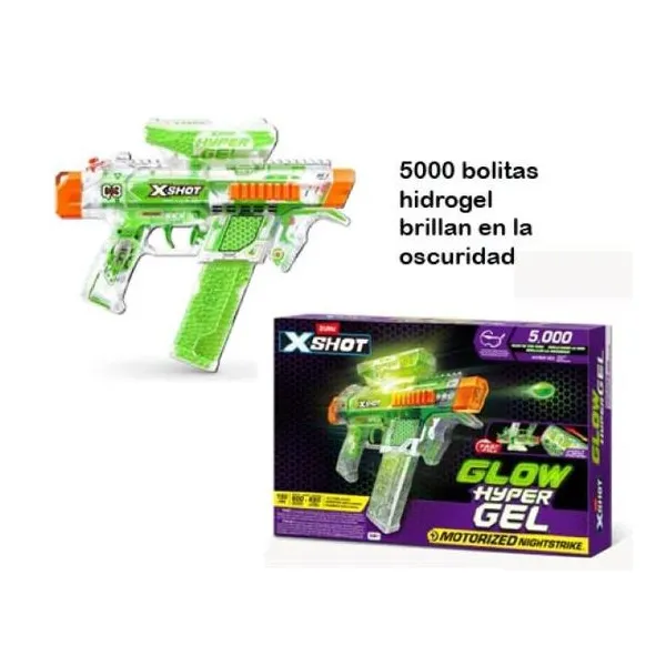 X-shot hyper gel glow in the dark motorized nightstrike 5000