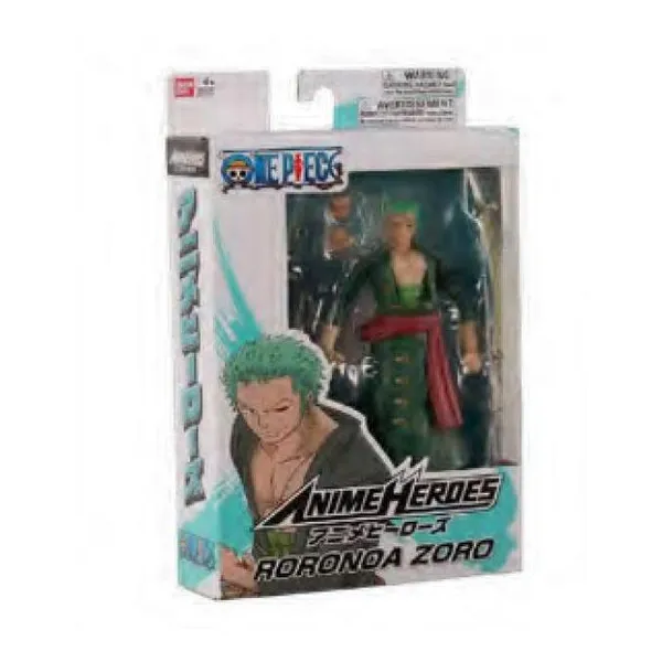 Anime heroes one piece - roronoa zoro (1st wave) 16,5 cm 20 puntos de articulac