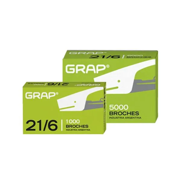 Broches grap 21/6 x5000