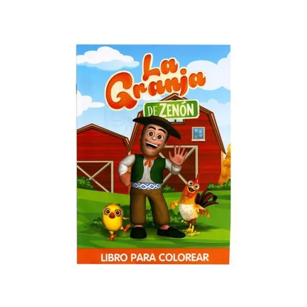 Libro infantil para leer y colorear personajes 19.5x28 cm