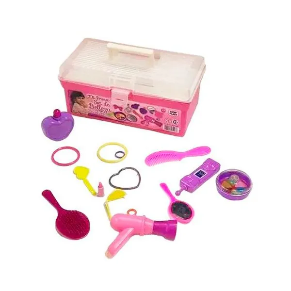 Set de belleza en valija 15pzs 30x13x16 cm new plast -