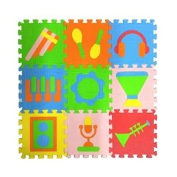 Piso de gomaeva 9 pzas instrumentos musicales