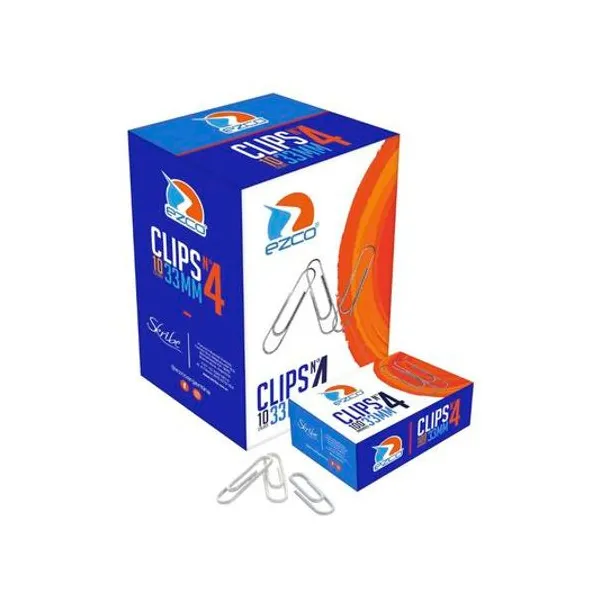 Clips metal n.° 4 33 mm caja x100 Ezco