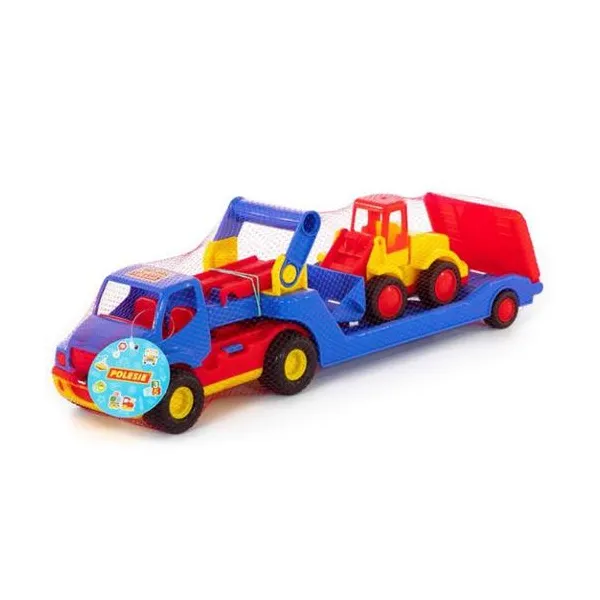 Construck well wagon and excavator