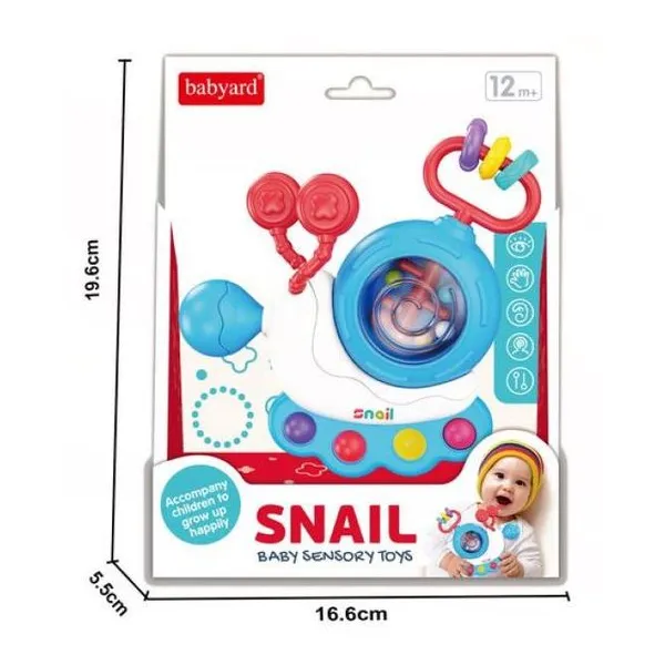 Caracol con mordillo y sonajero