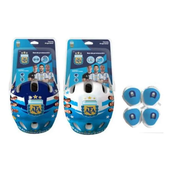 Kit casco + protecciones AFA selección argentina
