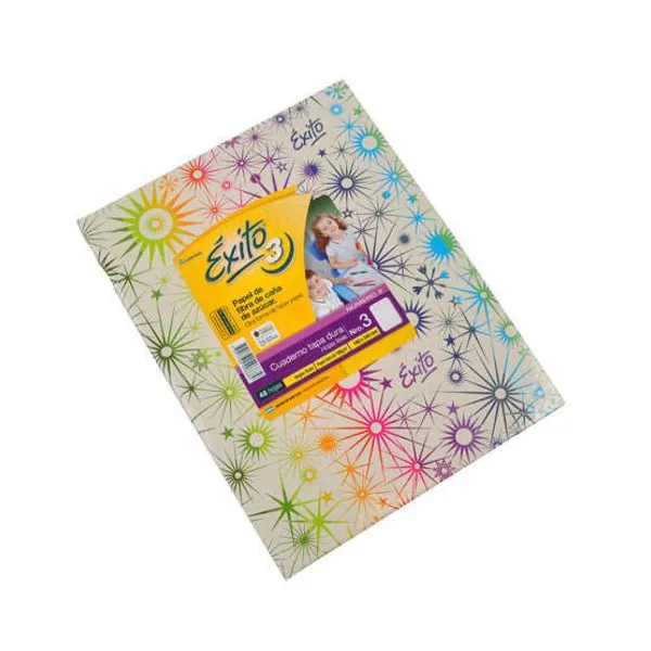 Cuaderno tapa dura Éxito 3 19x23,5 x48 hs.liso