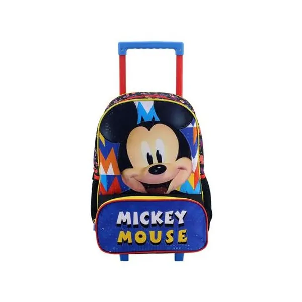 Mochila 16" con carro Disney mickey