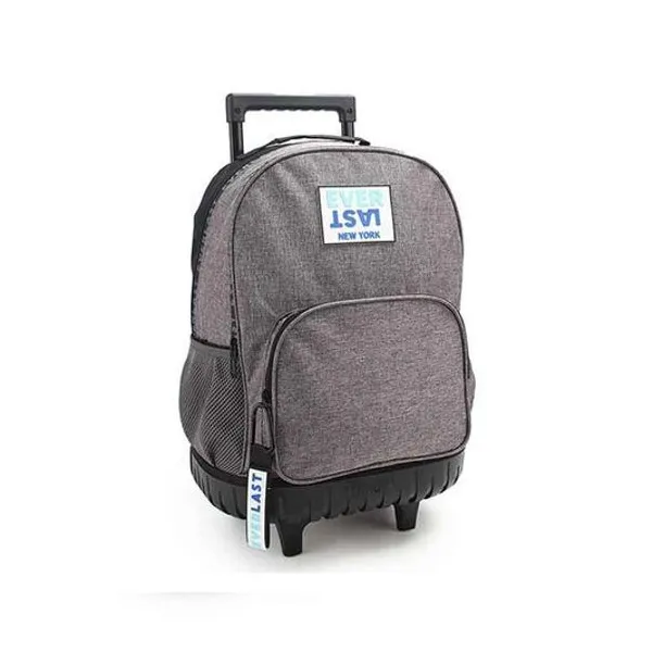 Mochila 17.5" con carro gris everlast
