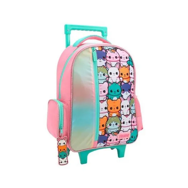 Mochila 15" con carro animalitos Trendy