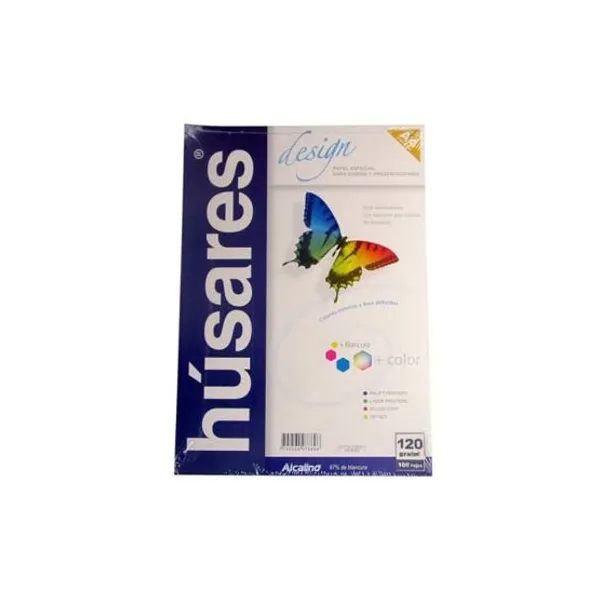 Papel husares design tamaño a4 120 grsest.x 100 hjs.