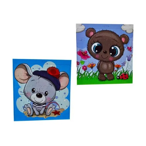 Puzzle animales bebé 25 piezas 28x28 cm x unidad modelos surtidos inkdrop