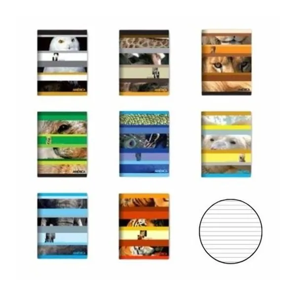 Cuaderno 16x21 cm rayado tapa flexible 24 hojas América -