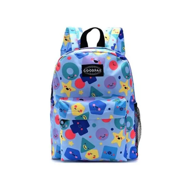 Mochila 12" espalda formas celestes goodpak