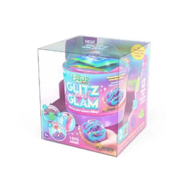 Slimy - glitz y glam con decoracion - con caja exhibidora