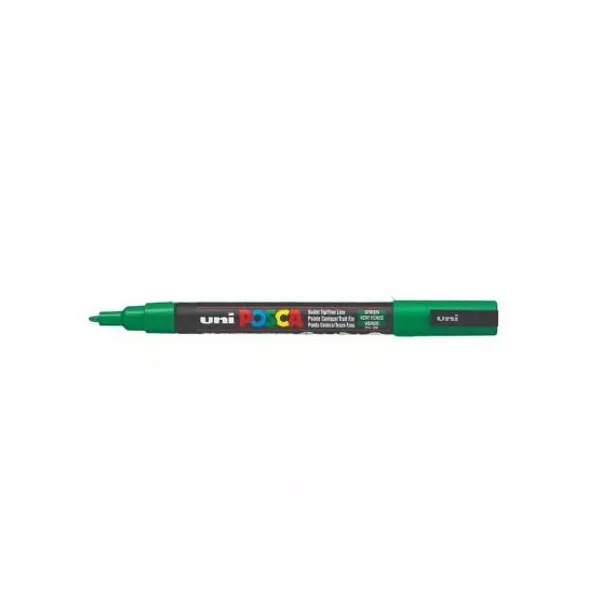 Marcador Uni posca al agua para fina verde