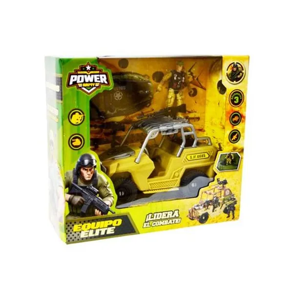 Set de vehiculos militares 5 piezas en caja 27.5x25x10.5 cm