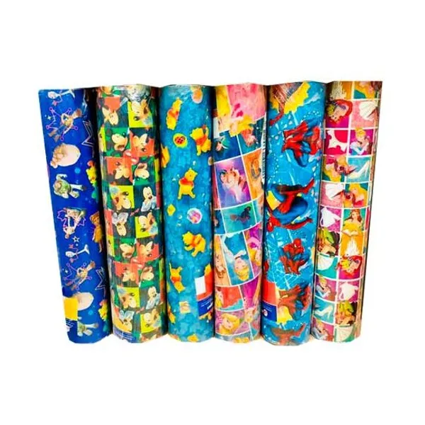 Papel regalo infantil bobina 60 x200 mts