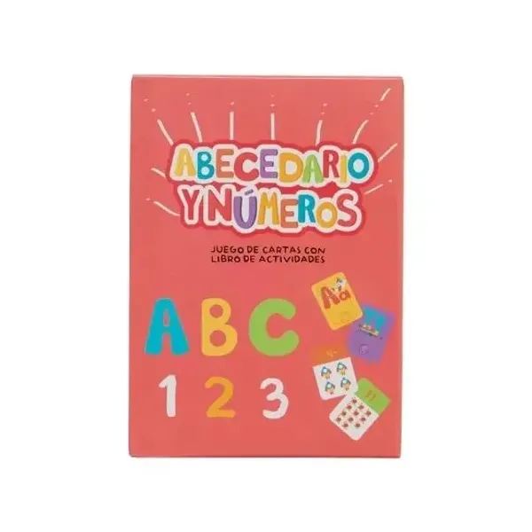 Cartas educativas barco de papel abecedario y números