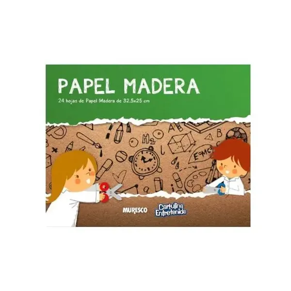Block de dibujo Muresco inspira n.° 5 papel madera x24 hjs.