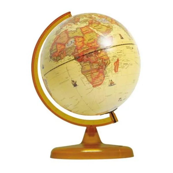 Globo terraqueo 25 cm ø base de plástico antiguo