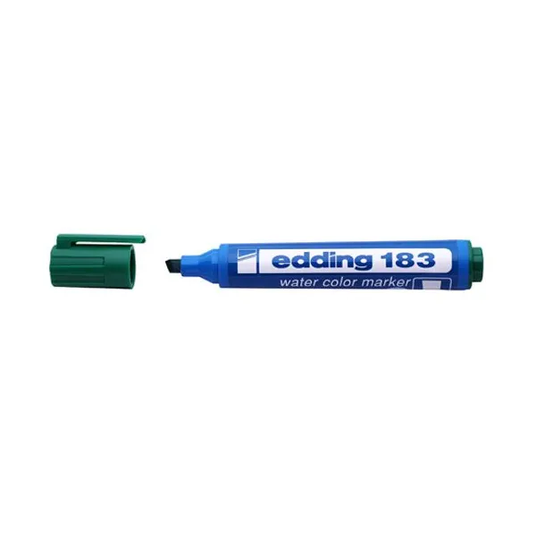 Marcador Edding e 183 al agua para bis.verde