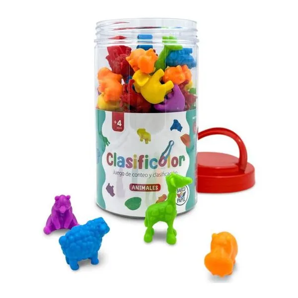 Clasificolor juego de conteo y clasificación - animales