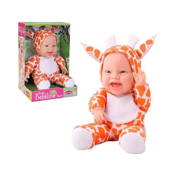 Bebé babilina jirafa 34 cm en caja 18x26x16 cm bambola -
