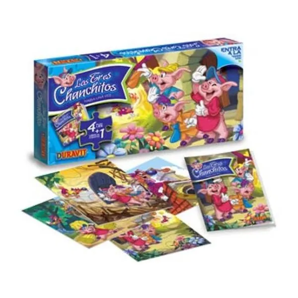 Puzzle tres chanchitos