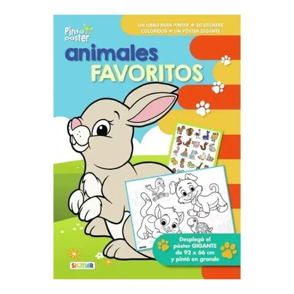 Animales favoritos - Pinto póster