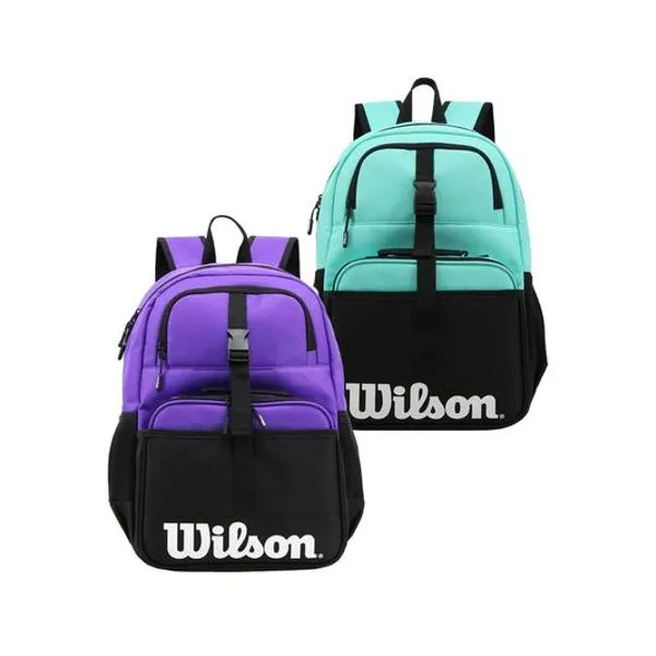Mochila 17" espalda con lunchera 20x25x6.5 cm x unidad colores surtidos wilson