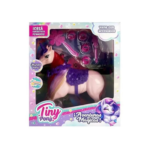 Unicornio Tiny con accesorios en caja 19.5x23.5x6.5 cm