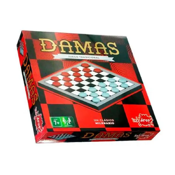Juego de mesa damas en caja 32x32 cm inkdrop
