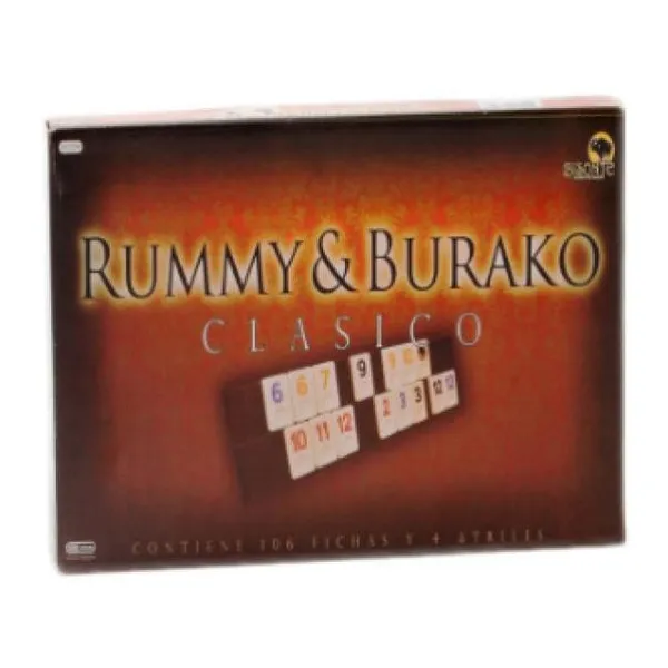 Rummy burako bisonte clásico caja cartón