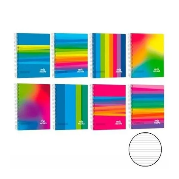 Cuaderno 21x27 rayado 100h t/d con e mis hojas
