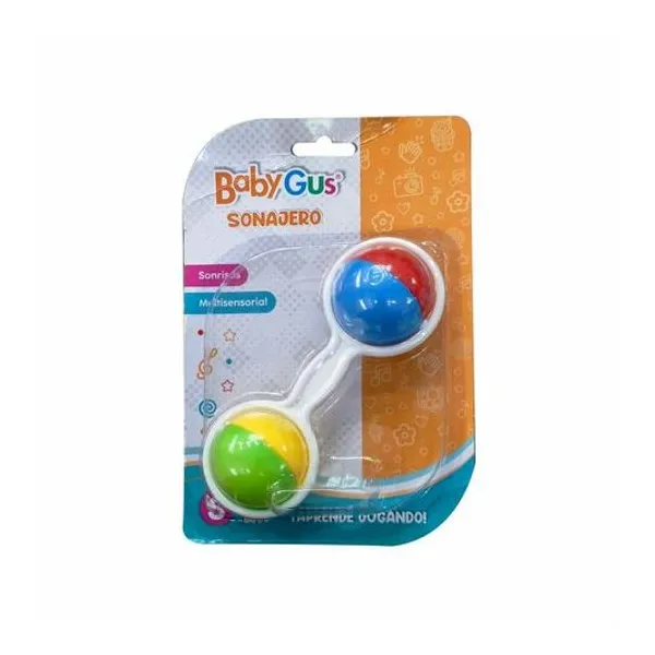 Sonajero baby gus en blister 20x14x4 cm