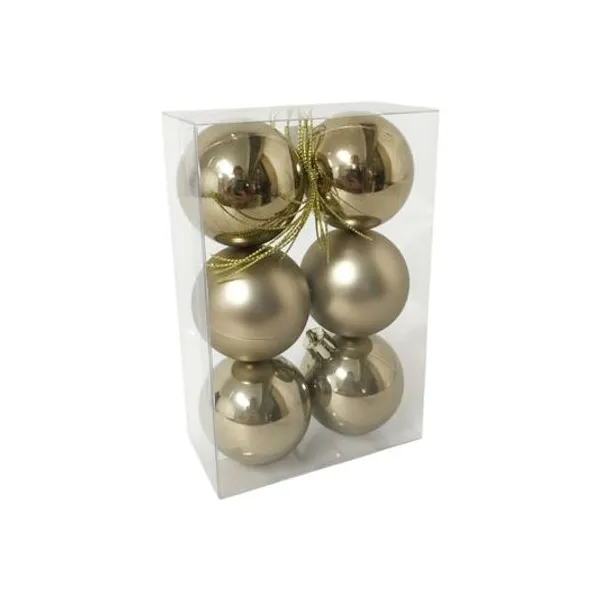 Borlas variadas champagne 5 cm caja x6