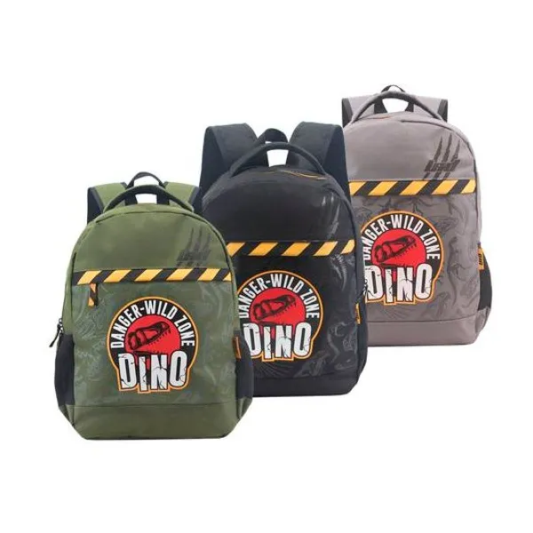 Mochila 16" espalda dino danger x unidad colores surtidos lsyd