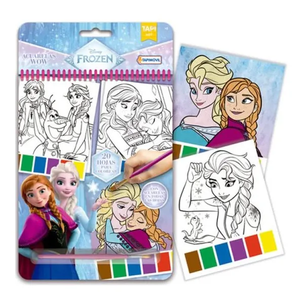 Acuarelas wow! Frozen libro para pintar con acuarelas magicas