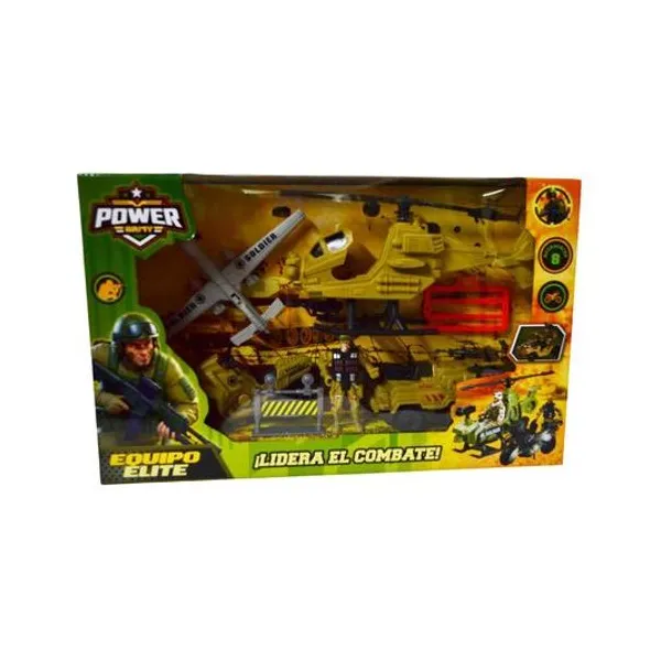 Set de vehiculos militares 7 piezas en caja 42x26x8 cm