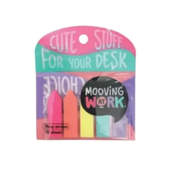 Banderitas adhesivas Mooving maw neon flecha 5 unid.x 125 hjs.