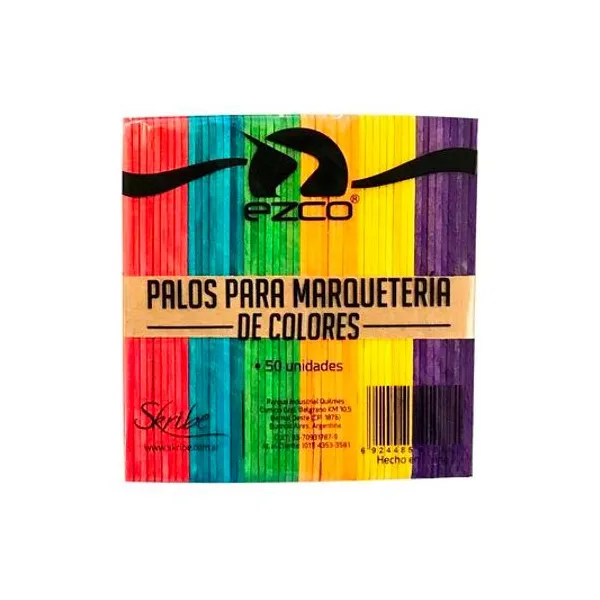 Palitos de helados color bolsa x50 unidades Ezco