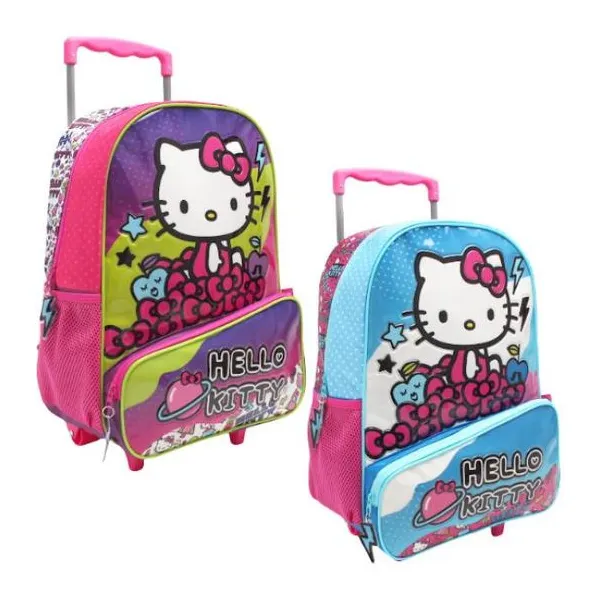 Hello kitty mochila 16" carro -planeta