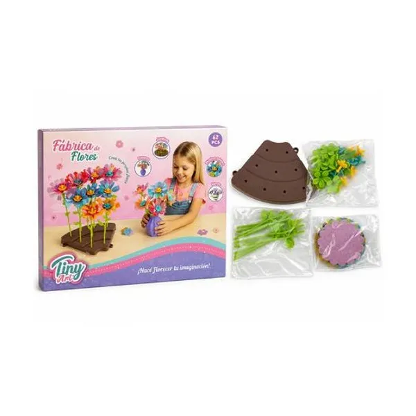 Set fabrica de flores con accesorios 62 piezas en caja 17x13x5 cm Tiny