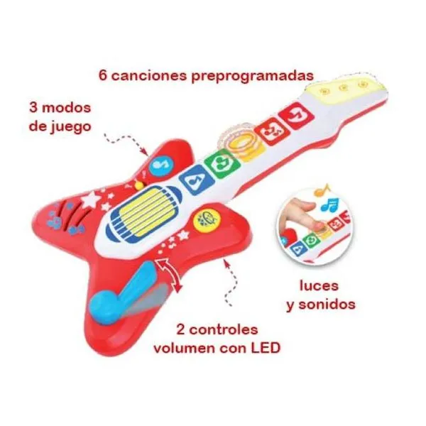 Happy kids magic touch guitar